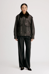 Loulou de Saison Russo Military Jacket - Coffee/ Dark Brown