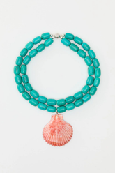 Julietta Luma Necklace - Teal/ Orange