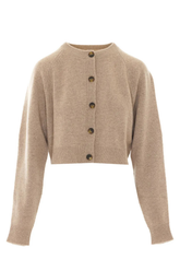 Loulou de Saison Heike Cropped Cardigan - Coast Beige