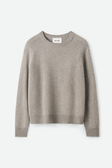 Soft Goat Boyfriend Crewneck - Greige