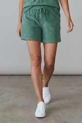Majestic Filatures Organic Cotton Terry Drawstring Short - Agave