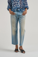 R13 Boyfriend Jean - Bass Blue