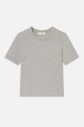 Frame The Heather Boxy Tee - Heather Grey