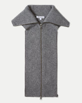 Veronica Beard Beach Cashmere Dickey - Medium Heather Grey