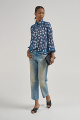 R13 Boyfriend Jean - Bass Blue