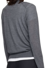 Loulou de Saison Ditto Fine Sweater - Anthracite Melange