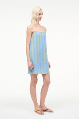 Staud Laura Linen Mini Dress - Seaport Stripe