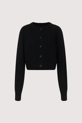 Loulou de Saison Heike Cropped Cardigan - Black