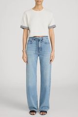 Frame The Off Drawstring Bow Pant - Afterglow