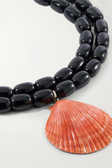 Julietta Luma Necklace - Black/ Orange