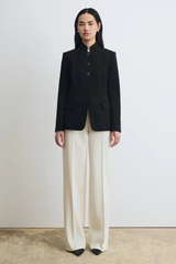 Judith & Charles Stand Collar Pigalle Jacket - Black