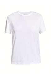 Majestic Filatures Lyocell Cotton Semi Relaxed S/S Crewneck - Blanc