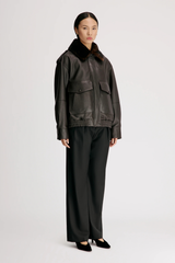 Loulou de Saison Russo Military Jacket - Coffee/ Dark Brown