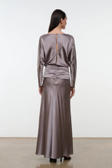 Staud Freda Silk Dress - Zinc