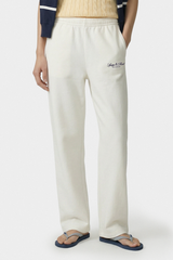 Sporty & Rich Vendome LA Embroidered Sweatpant - Ecru Navy