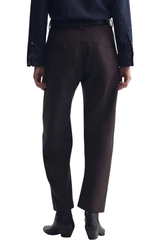 Nili Lotan Shon Wool Pant - Brown Herringbone