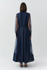 Simkhai Montgomery Midi Dress - Dusty Blue