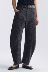 Nili Lotan Shon Pant - Charcoal Zebra