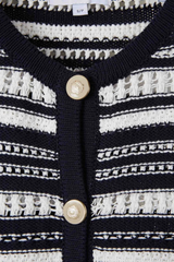 Veronica Beard Bellingham Cardigan - Navy/ Dove