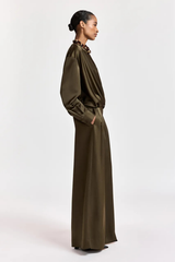 Essentiel Antwerp Katerina Wide Leg Pants - Dusty Green