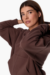 Tkees CloudSoft Zip Up Hoodie - Dark Chocolate