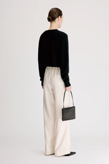 Loulou de Saison Heike Cropped Cardigan - Black