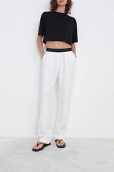 Loulou de Saison Takaroa Elastic Pants - Ivory