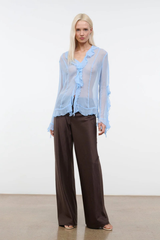 Staud Stroll Silk Pant - Earth
