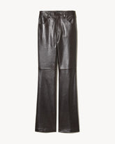Nili Lotan Joan Leather Pant - Espresso