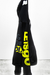 Freecity Circa'99 Neighborhoodletsgo Polyblend Fluff Hoodie - Black Space