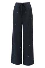 Uli Shneider Tec Silk Eyelot Slacks - Black