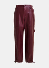 Essentiel Antwerp Itao Faux Leather Pants - Margot Mauve