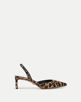 Veronica Beard Caroline Suede Slingback Pump - Leopard