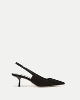 Veronica Beard Cashel Slingback Heel - Black Suede
