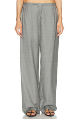 Loulou de Saison Cove Wool Blend Trousers - Anthracite