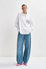 Essentiel Antwerp One String Shirt - White