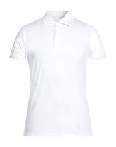 Majestic Filatures Men's Cotton Stretch S/S Button Polo - Blanc