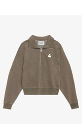 Isabel Marant Étoile Ross Sweatshirt - Dark Bronze/ Ecru