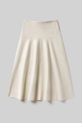Citizens of Humanity Vita Maxi Leather Skirt - Chalk Grey