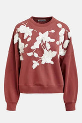 Essentiel Antwerp Jaga Do It Again Sweatshirt - Brown/ Off-White