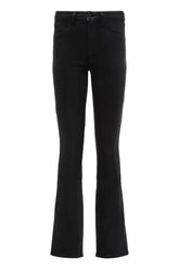 L'AGENCE Selma Coated Bootcut Jean - Noir Coated