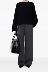 Loulou de Saison Axel LDS Ribbed Sweater - Black