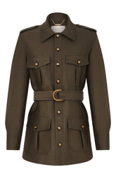 Zimmermann Rebellion Utility Jacket - Dark Olive