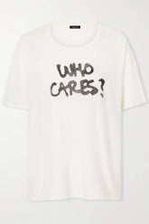 R13 Who Cares Relaxed Tee - Off White