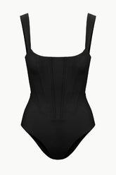Staud Adelaide One Piece Swimsuit - Black