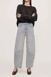 DL1961 Miro Barrel High Rise 28" Jeans - Storm Cloud