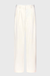 Loulou de Saison Alio Pleated Tailored Pants - Ivory
