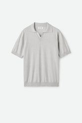 Soft Goat Men's Pique Shirt - Light Grey