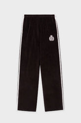 Sporty & Rich NY Crest Velour Sweatpant - Chocolate
