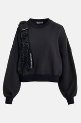 Essentiel Antwerp Ijoux Embroidered Sweatshirt - Black